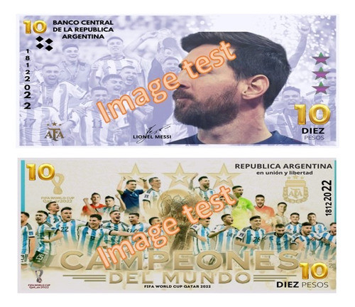 Billete Messi Argentina Campeón Qatar 2022 Edición Limitada 0