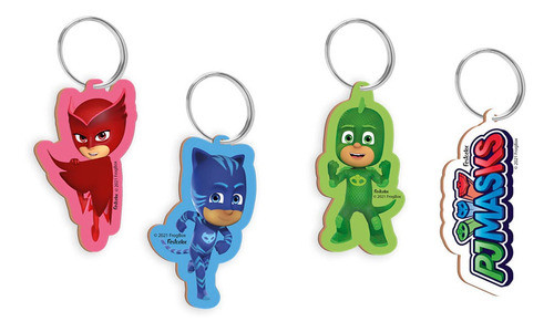 Chaveiro Mdf Pj Mask Festcolor 4und 0