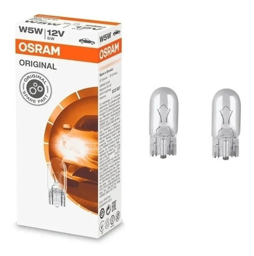 Lampada Automotiva Luz Lanterna Pingão T10 Base Vidro 12v 5w 0