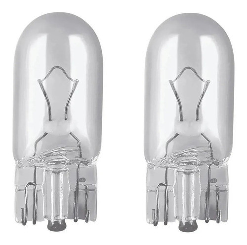 Lampada Automotiva Luz Lanterna Pingão T10 Base Vidro 12v 5w 1