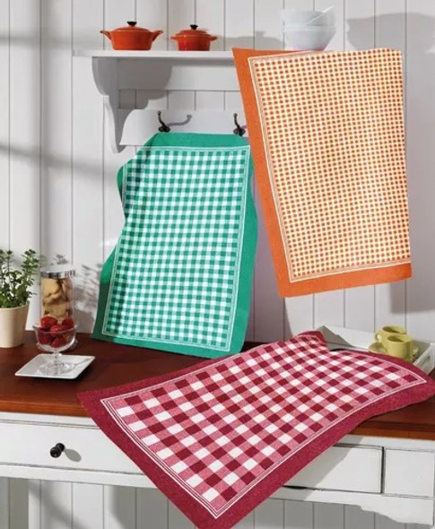 Pack Combo Repasador De Toalla Xadrez 250 Grs. Algodón 100% 1