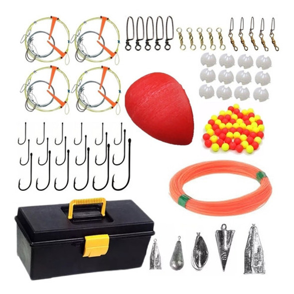 Kit Caja De Pesca Completa Variada Lineas Lista Para Pescar! Anzuelos Perlas Plomadas Boya Rotores 1 Kit Caja De Pesca Completa Variada Lineas Lista Para Pescar! Anzuelos Perlas Plomadas Boya Rotores 1