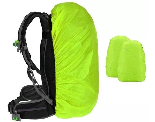 Funda Cubre Mochila Lluvia Impermeable Reversible + Bolsa Incluida 0