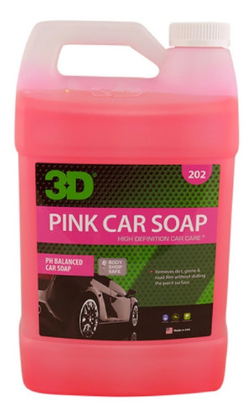 Pink Soap 3d Shampoo Ph Neutro Sin Cera 1 Galon 4 Litros 0