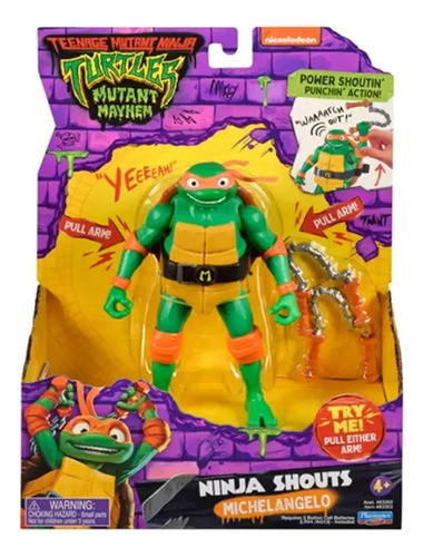 Tortugas Ninja Nickelodeon Ninja Shouts Michelangelo Febo 0