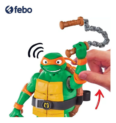 Tortugas Ninja Nickelodeon Ninja Shouts Michelangelo Febo 1