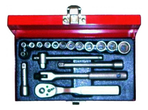 Juego De Tubos C/ Crique 1/4  X18p Caja De Metal 0
