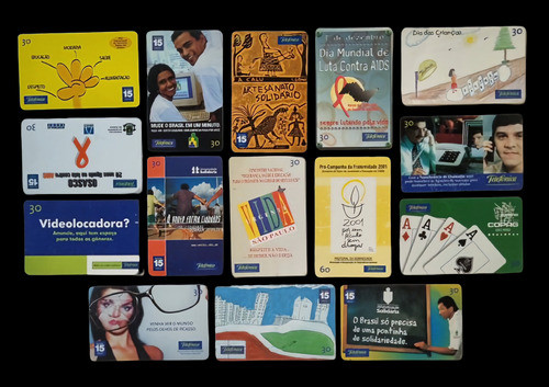 Cartão Telefônico Brasil Telefônica Diferentes 1