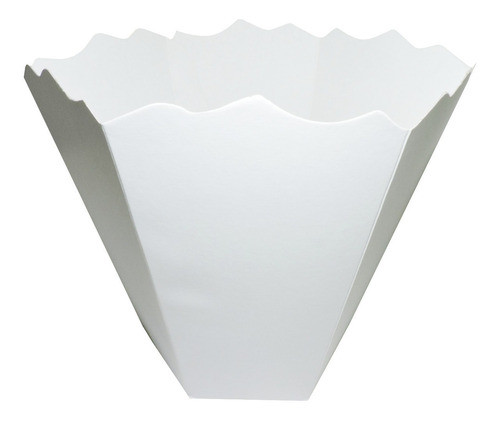 Balde Para Pochoclos Cartulina Poc6 X 10u Packaging Blanco 0