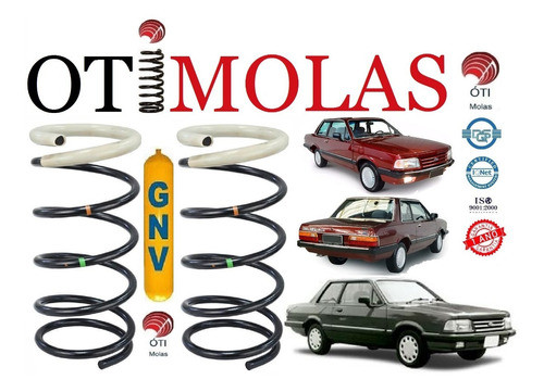 Par Molas Traseira Gnv Reforçada Delrey Del Rey 1983 1984 1