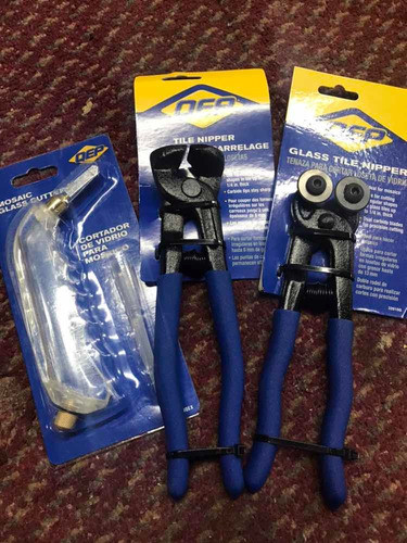 Las 2 Pinzas De Mosaiquismo Y Cortavidrio Qep 1