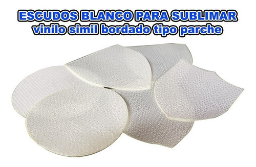 Escudos Blanco Para Personalizados Simil Bordado  X5un 1