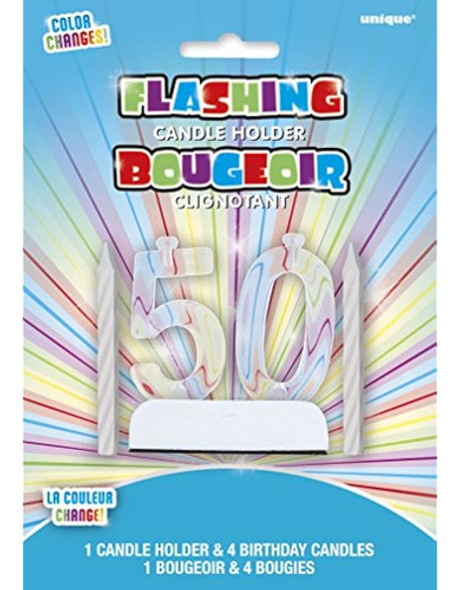 Juego De Velas Y Número Iluminado Multicolor Para Torta De C 0