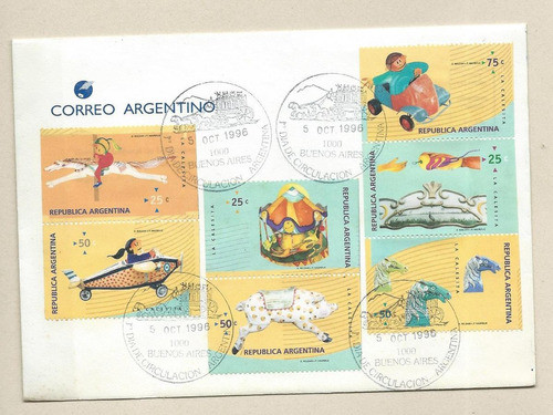 La Calesita Sobre + Estampillas Correo Argentino 0