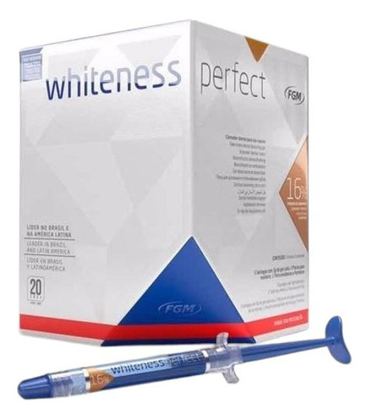 2 Whiteness Perfect Blanqueamiento Dental Jeringas 16% 0