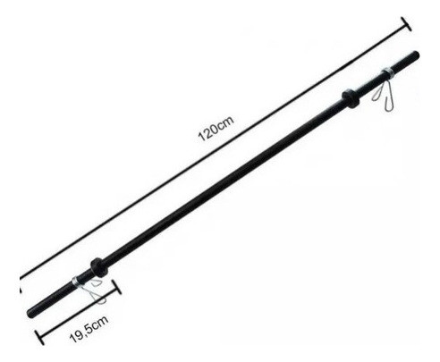 Kit 3 Barras Para Body Pump Musculação Academia + Presilhas 1