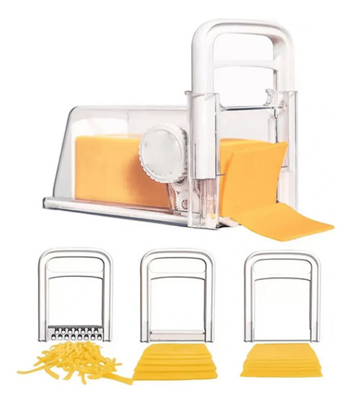 Fatiador Inox Cortador Ralador De Queijo 4 Em 1 Lamina Inox 0
