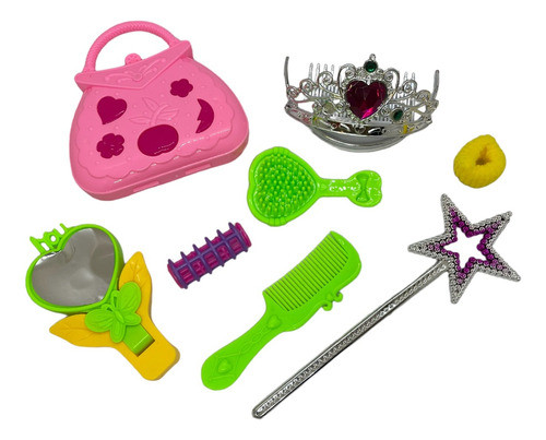 Set Accesorios Cartera Corona Varita Magica Juguete 0
