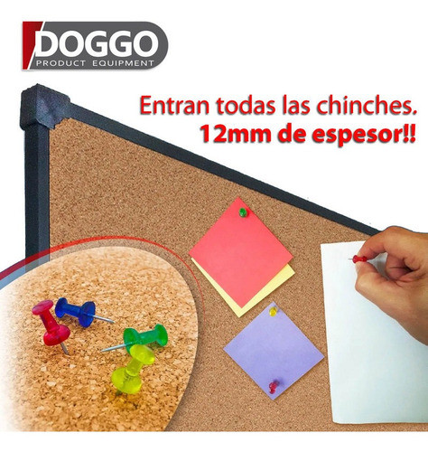 Pizarra De Corcho Doggo De 60x80cm Chinches De Regalo 1