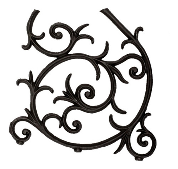 Grade Ferro Fundido Arabesco Portão Varanda Sacada 51x55cm 0