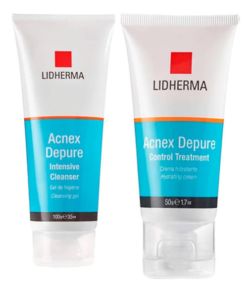 Kit X2 Acnex Gel De Limpieza + Crema Acné Control Lidherma 0 Kit X2 Acnex Gel De Limpieza + Crema Acné Control Lidherma 0