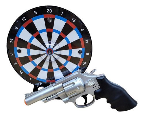 Revolver Pistola Laser Con Blanco Electronico El Duende Tut 0
