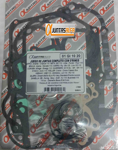 Juego Juntas Motor Ld 110h Max. En Panther Motos 1