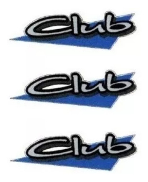 Kit 3 Emblemas Adesivos Volkswagen Club Parati 0 Kit 3 Emblemas Adesivos Volkswagen Club Parati 0