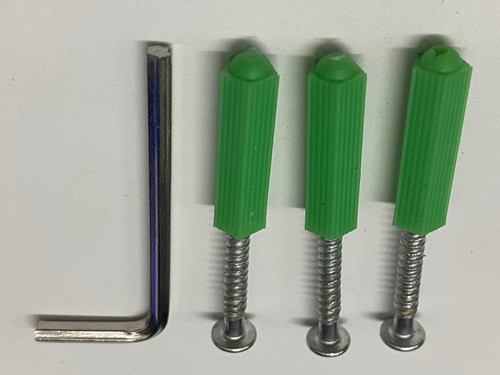 Tornillo Estrella + Tarugo Pvc + Llave Allen Regalo Kit X3 1