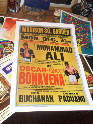 Poster Box Laminas  Ali Joe Frazier Foreman Tyson 30x45cm 0
