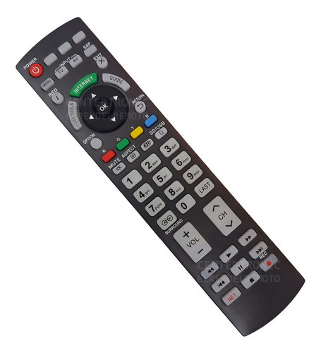 Control Remoto Netflix 3d Para Panasonic Smart Tv Led 0