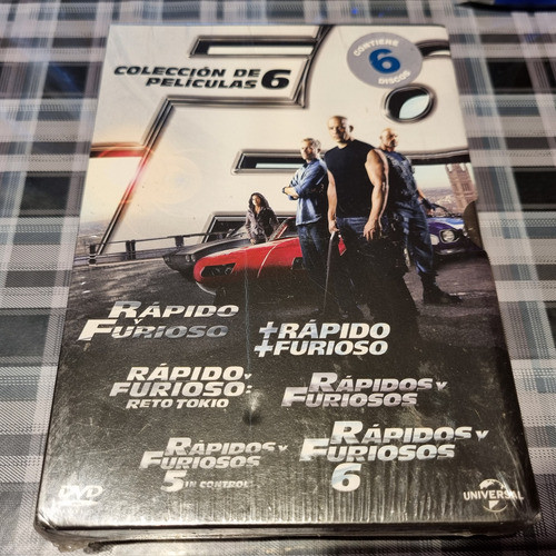 Rápido Y Furioso - Box 6 Dvd Nuevo Sellado #cdspaternal 0