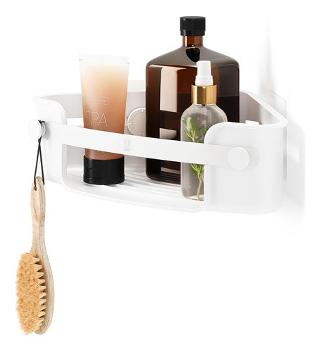 Organizador Esquinero Ducha Bco Flex Adhesivo 0