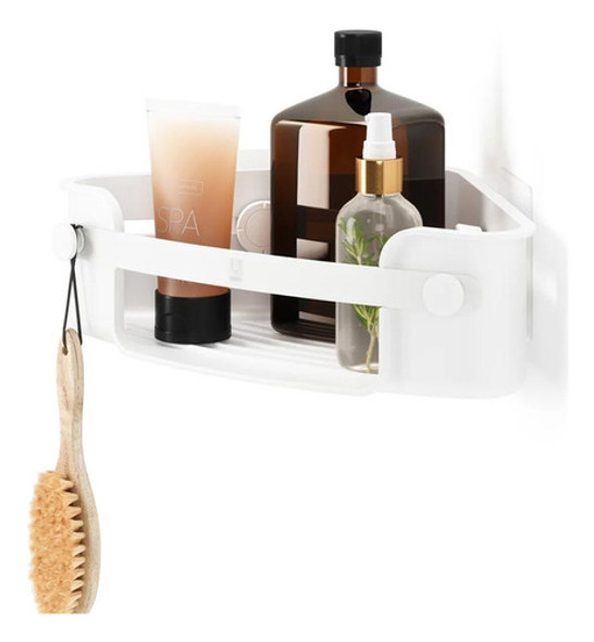 Organizador Esquinero Ducha Bco Flex Adhesivo 0