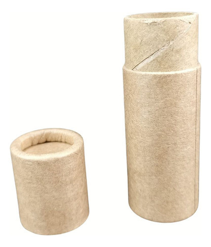 Tubo Labial, En Papel Kraft 7cm De Alto (pack 6 Unidades) 0