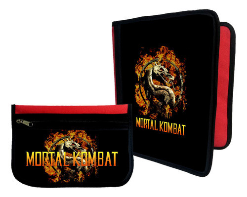 Combo Carpeta + Cartuchera Mortal Kombat #13 0