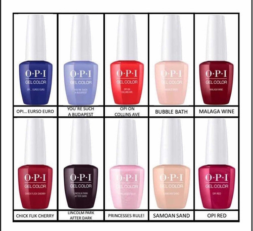 Opi Gel Color Esmalte Para Cabina X 3 X15 Ml Para Cabina 1