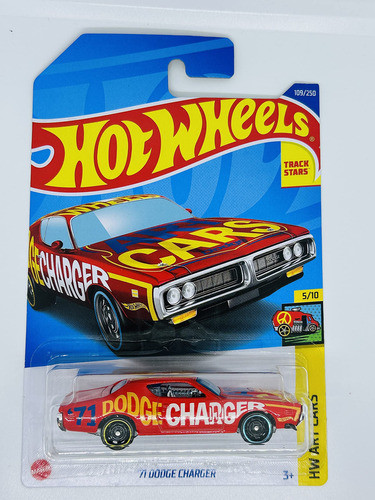 Hot Wheels  - Cargador Dodge '71 - Rojo - Autos Artísticos. 0