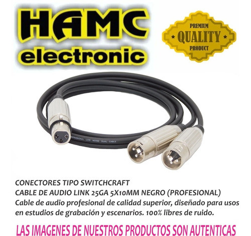 Cable Canon Hembra A 2 Canon Macho Balanceado T/ Switchcraft 1