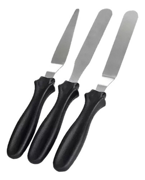 Kit Pasteleria Molde Estrellita De Silicona+ Setx3 Espatulas 1