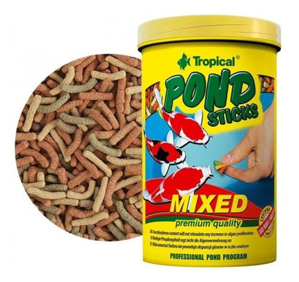 Alimento Tropical Pond Koi Mixed 80g Goldfish Acuario 1