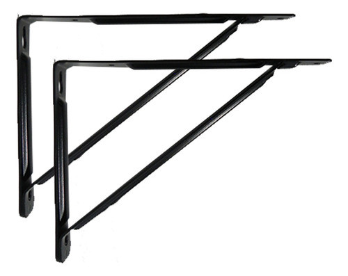 Soporte Estante Mensula Travesaño Sc 150x200 Mm Negro X Par 0