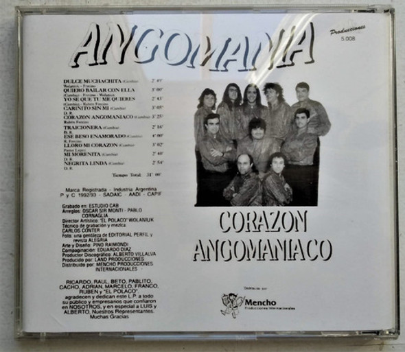 Angomania Corazón Angomaniaco Cd Bajado De Lp / Kktus 1