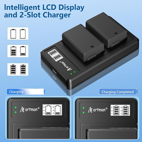 Bateria En-el25 Con Cargador Dual 1600mah 2 Unidades 1