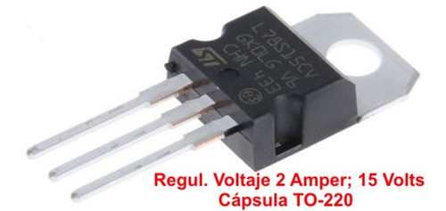 Lote X50 L78s15cv 7815 Regulador Voltaje 15 Volts 2amp To220 1