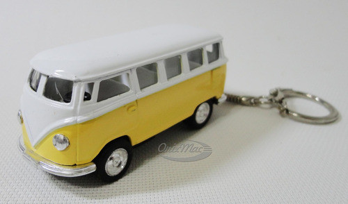 Chaveiro - Miniatura Kombi - Amarelo/branco 0