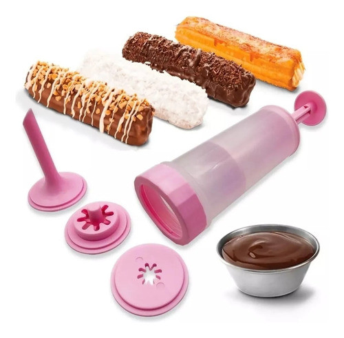 Maquina Manual De Fazer Churros Fácil Caseiro Simples Casa 0