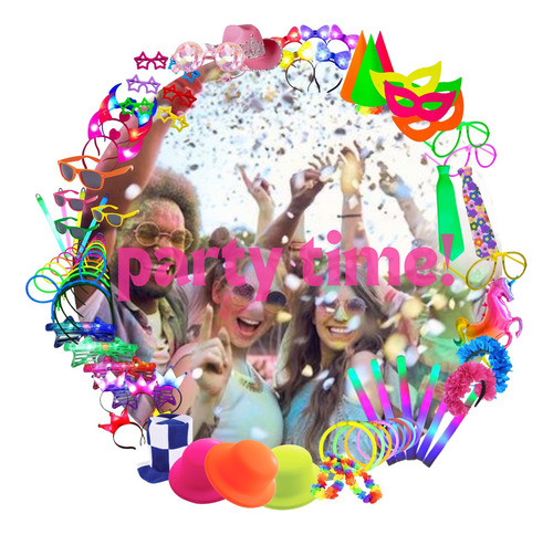 Combo Carioca Para 120 Personas Glow Fluo Fiesta Carnaval 0