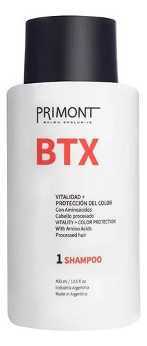 Kit Shampoo Y Acondicionador Capilar Btx Primont X 400ml 1
