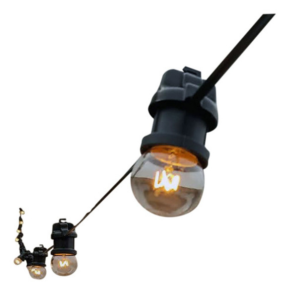 Guirnalda 15 Metros 30 Luces T/ Kermese - Incluye Lámparas 1
